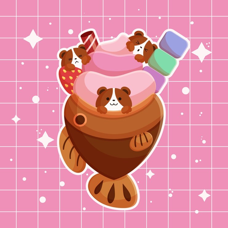 Free Vector hand drawn kawaii illustration