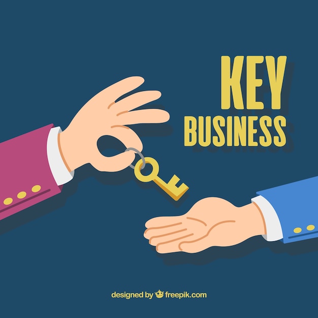 Hand drawn key business concept