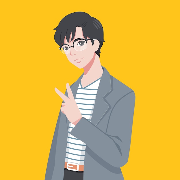 kun anime boy art аниме sticker by blueyaoichan