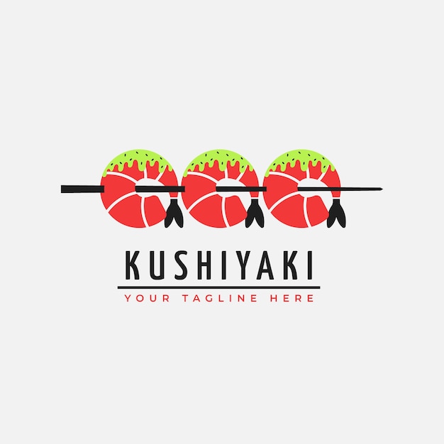 Hand drawn korean food logo