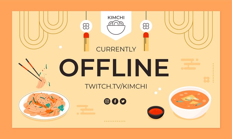 無料Vector 手描きの韓国料理店のけいれんの背景