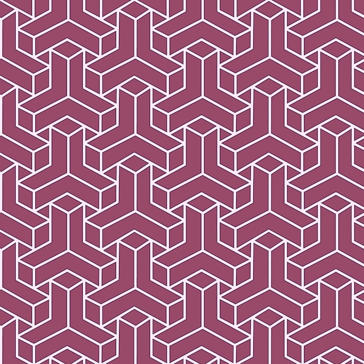 Free Vector hand drawn lattice pattern design