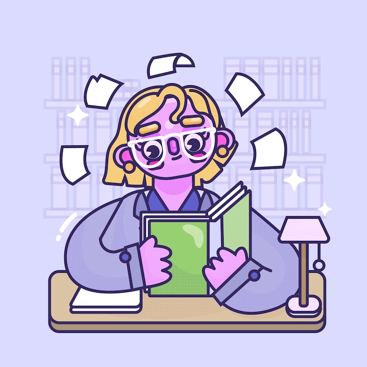 Free Vector hand drawn lawyer cartoon illustration