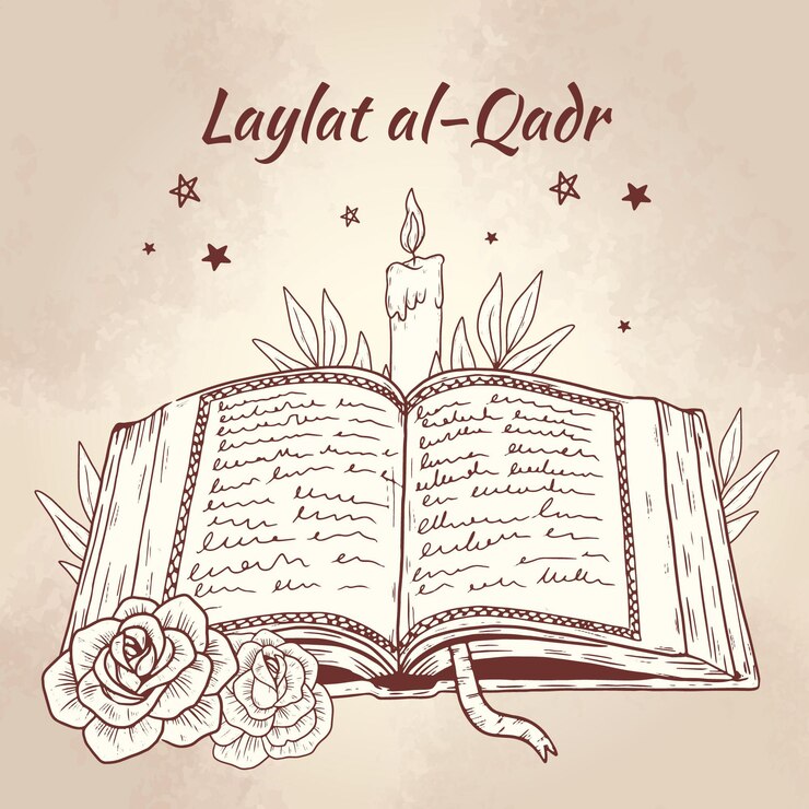 Free Vector hand drawn laylat al-qadr illustration
