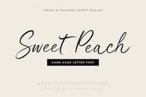 Free vector hand drawn letter font text effect