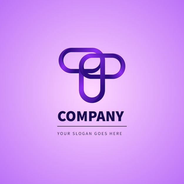 Free vector hand drawn letter t logo design