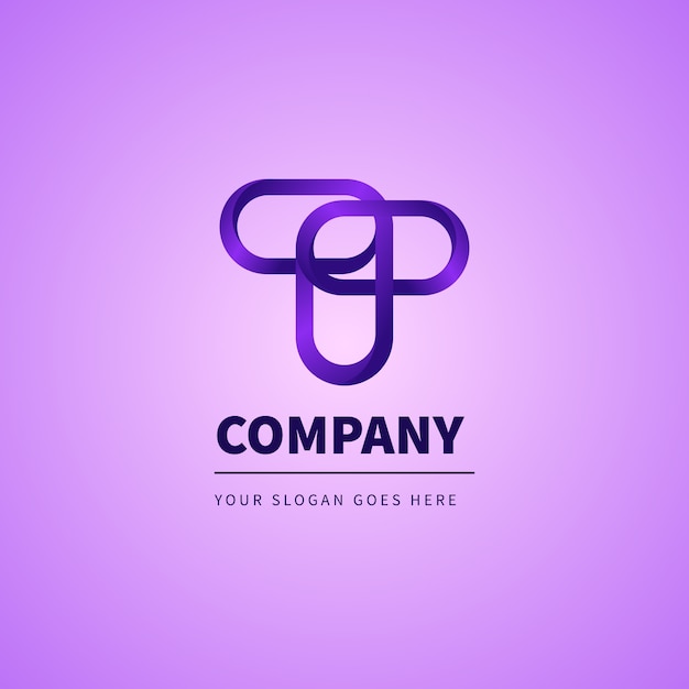 Free vector hand drawn letter t logo design