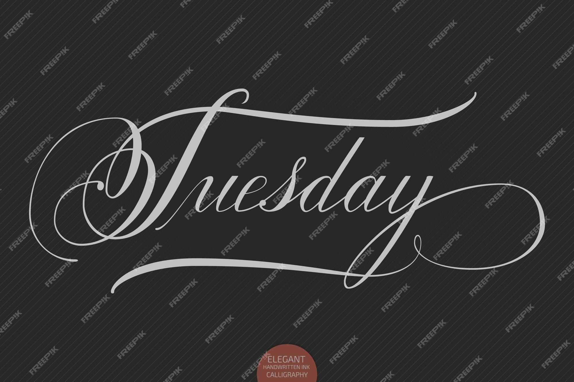 Tuesday` Lettering. Modern Hand-written Text. Sticker for Planner. Bright ` Tuesday` Text. Days of Week Stock Vector - Illustration of handwritten,  lettering: 244669238