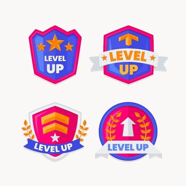 Free vector hand drawn level up illustration