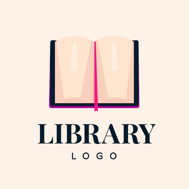 Hand drawn library logo