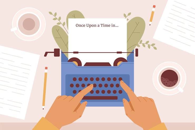 Free Vector hand drawn literature illustration