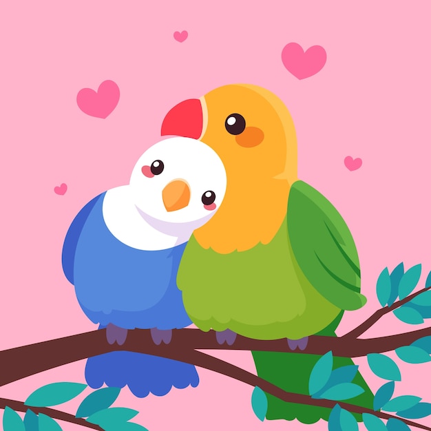 Free vector hand drawn love cartoon illustration