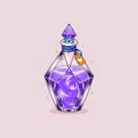 Free vector hand drawn love potion illustration