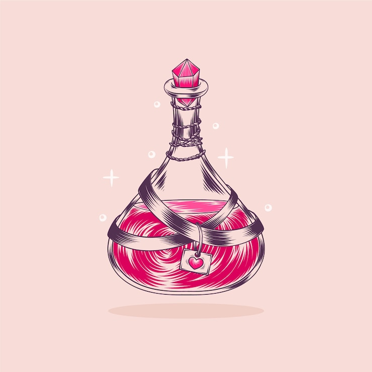 Free Vector hand drawn love potion illustration