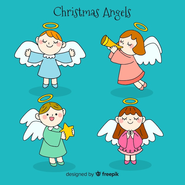 Прекрасная коллекция рождественских ангелов