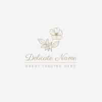 Free vector hand drawn luxury logo template