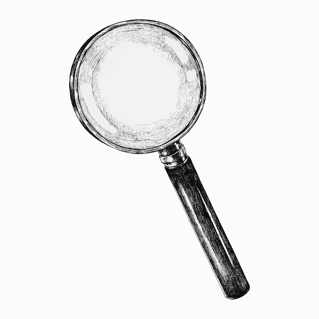 How to Draw a Magnifying Glass Step by Step  EasyLineDrawing