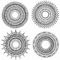 Free vector hand drawn mandala collection