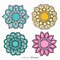 Free vector hand drawn mandala collection