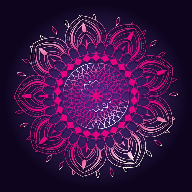 Free vector hand drawn mandala