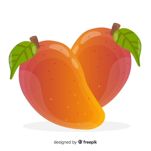 Hand drawn mango illustration