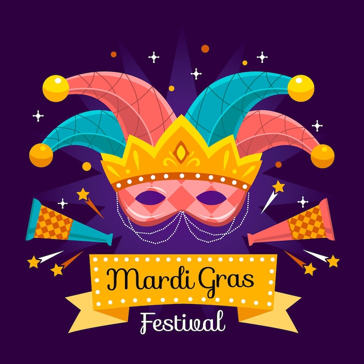 Free Vector hand drawn mardi gras concept