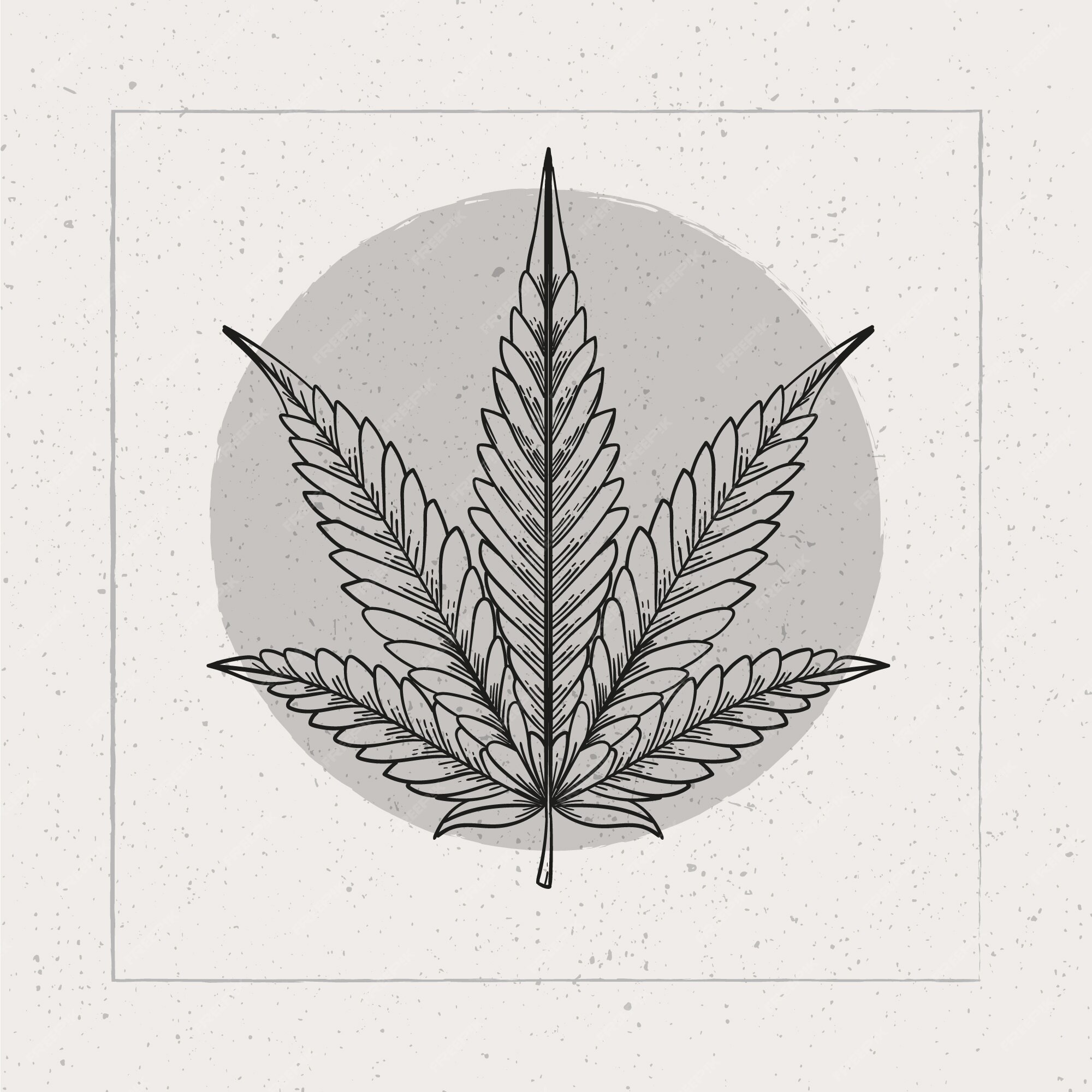 Weed Leaf Outline Images - Free Download on Freepik