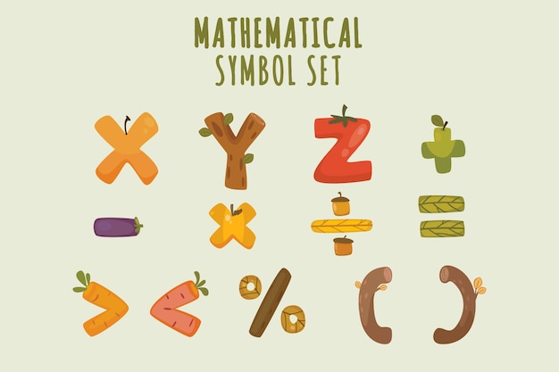 Simboli matematici disegnati a mano