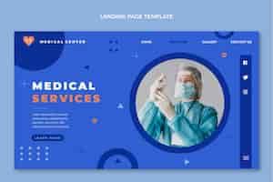 Free vector hand drawn medical landing page