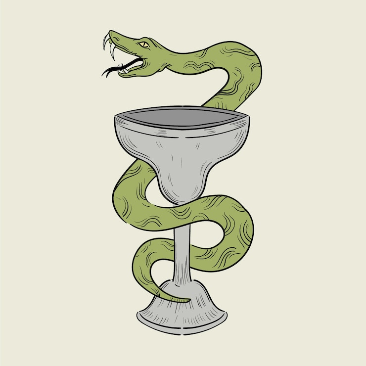 Free Vector hand drawn medical and pharmacy symbol