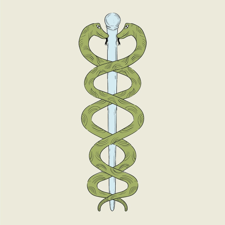 Free Vector hand drawn medical and pharmacy symbol