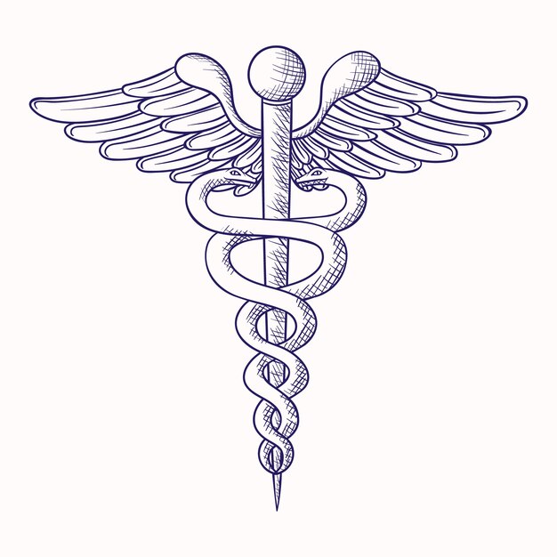 Hand drawn medical symbol