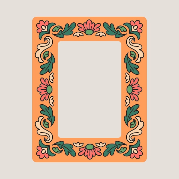 Hand drawn medieval frame design