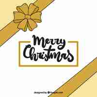 Free vector hand drawn merry christmas background