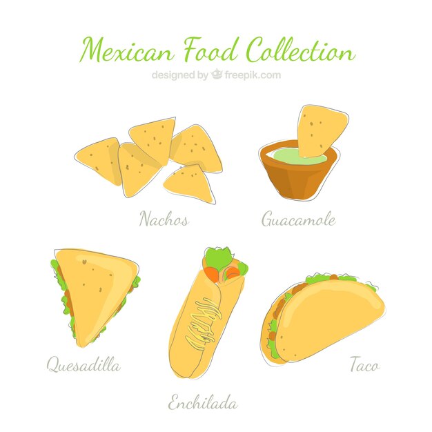 手描きメキシコ料理集