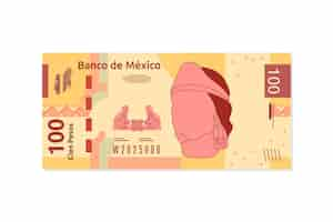 Free vector hand drawn mexican peso illustration