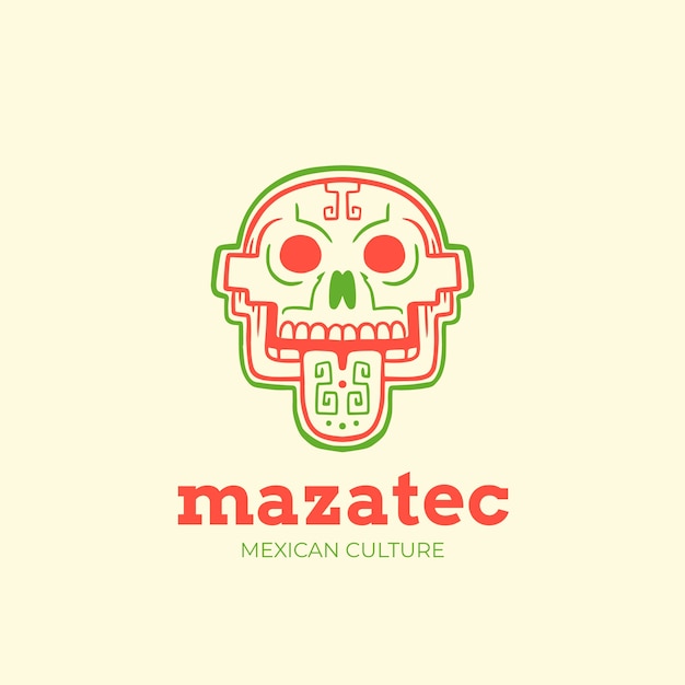 Free vector hand drawn mexico logo design