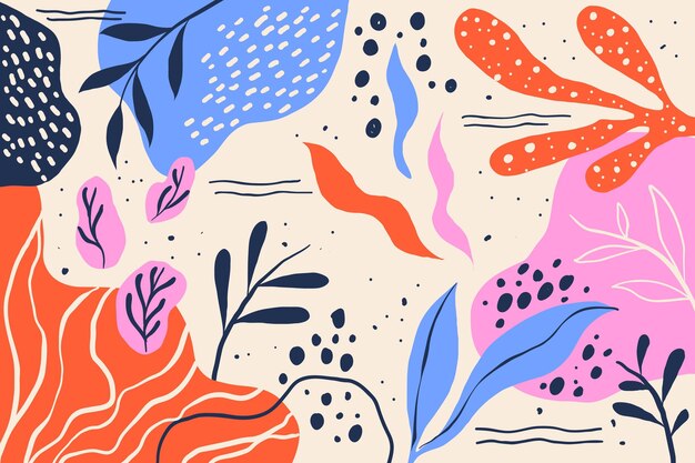 Hand drawn minimal background