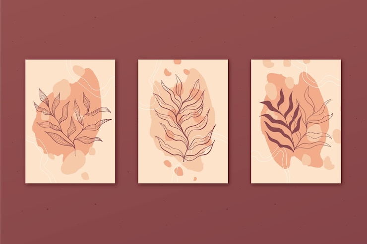 Free Vector hand drawn minimal hand drawn covers