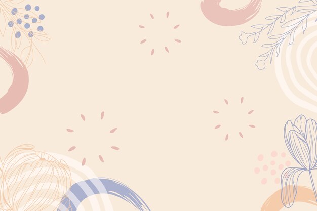 Free Vector hand drawn minimalist background