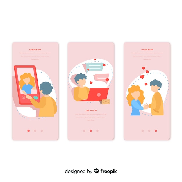 Free vector hand drawn mobile app concept