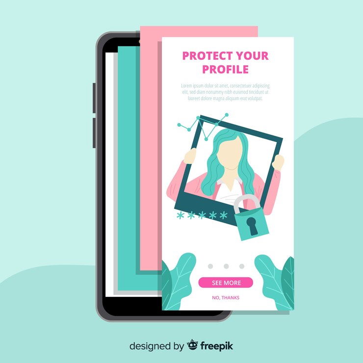 Free Vector hand drawn mobile app concept