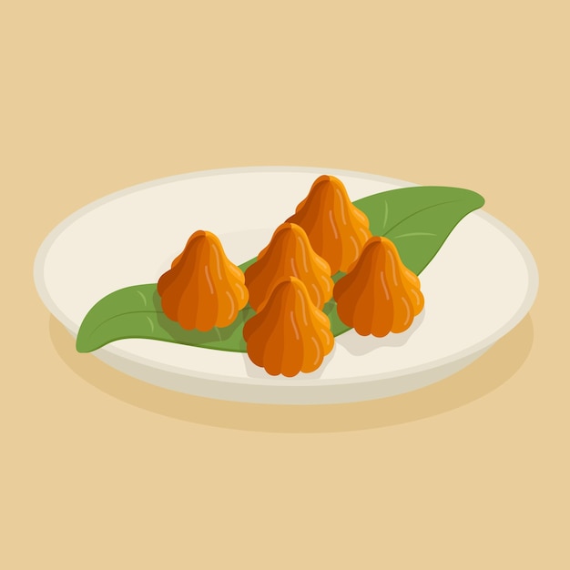 Hand drawn modak illustration