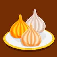 Free vector hand drawn modak