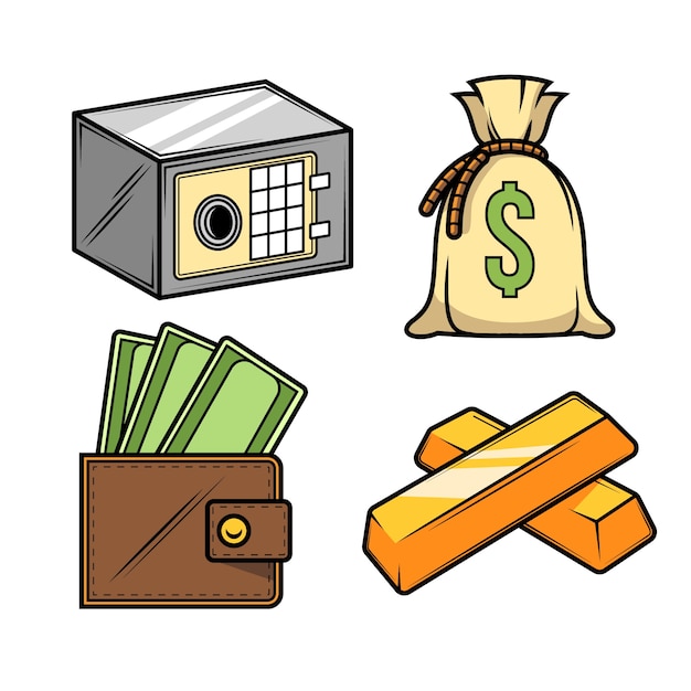Free Vector hand drawn money drawing illustrations