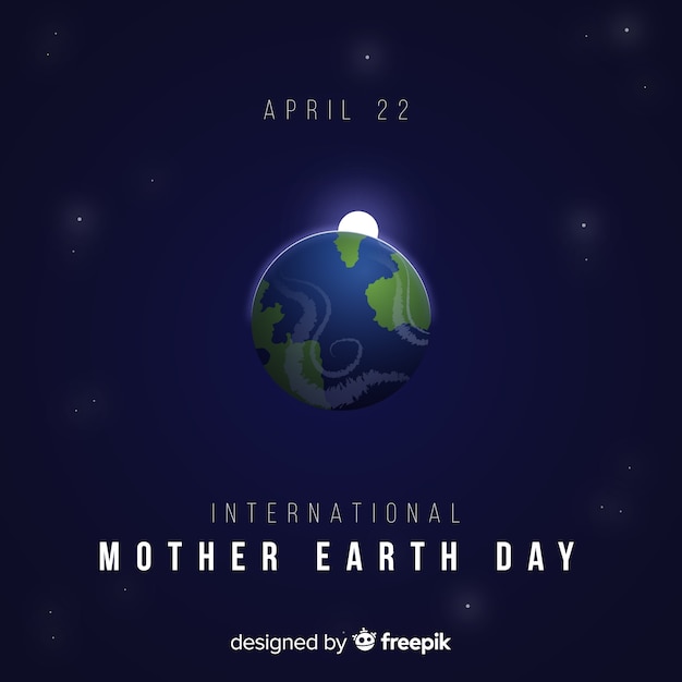手描きの母なる地球日の背景