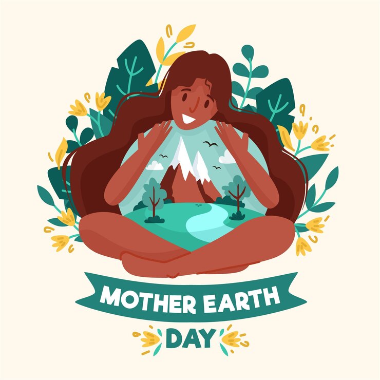 Free Vector hand drawn mother earth day illustration