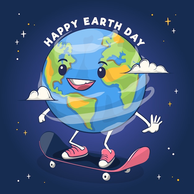 Free vector hand-drawn mother earth day theme
