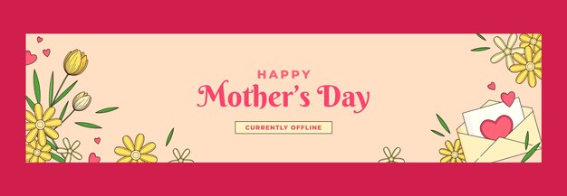 hand drawn mother's day twitch banner