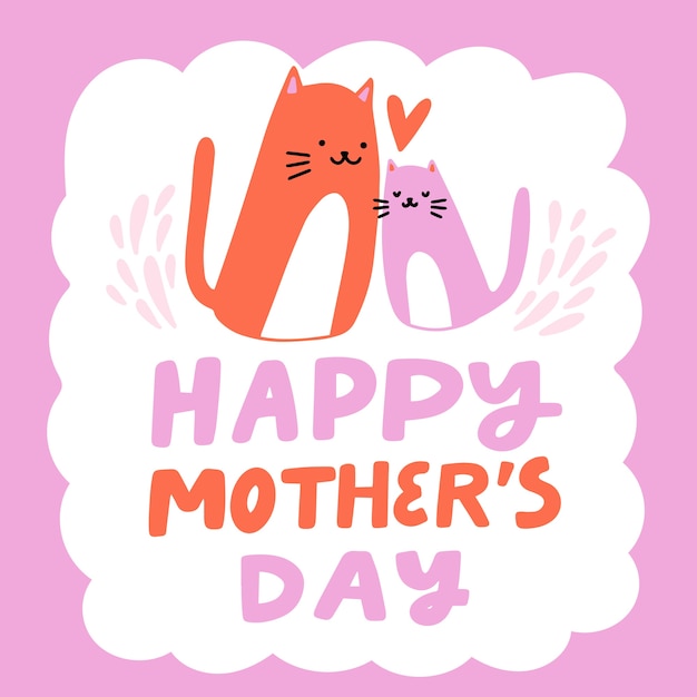 Free vector hand-drawn mothers day concept